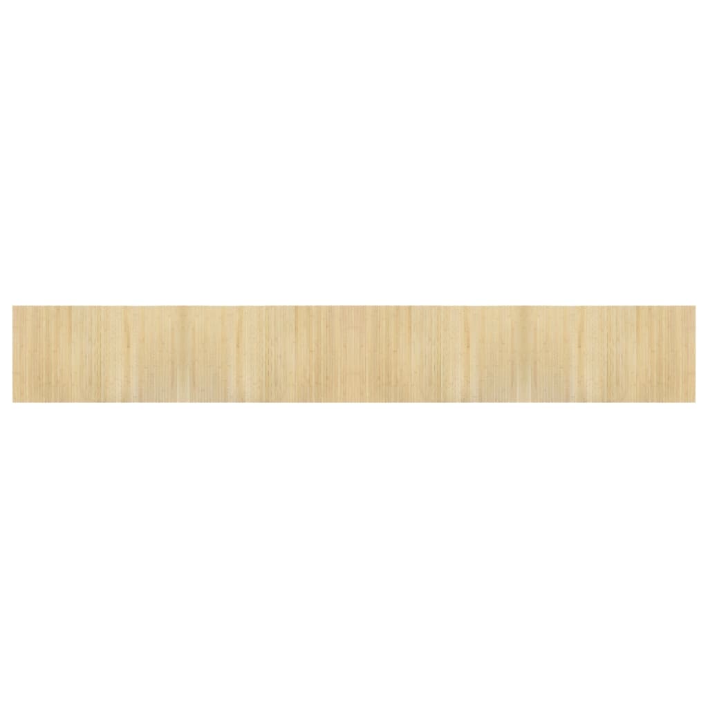 Tappeto vidaxl rettangolare 60x400 cm luce di bambù naturale