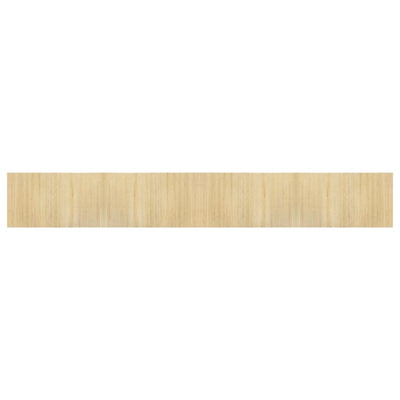 Vidaxl alfombra rectangular 60x400 cm luz de bambú natural natural