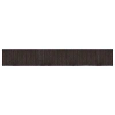Alfombra Vidaxl rectangular 60x400 cm bambú marrón oscuro