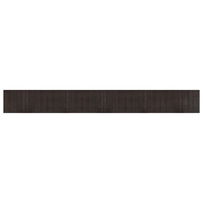 Tappeto vidaxl rettangolare 60x500 cm di bambù marrone scuro