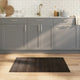 Vidaxx alfombra rectangular 70x100 cm bambú marrón oscuro