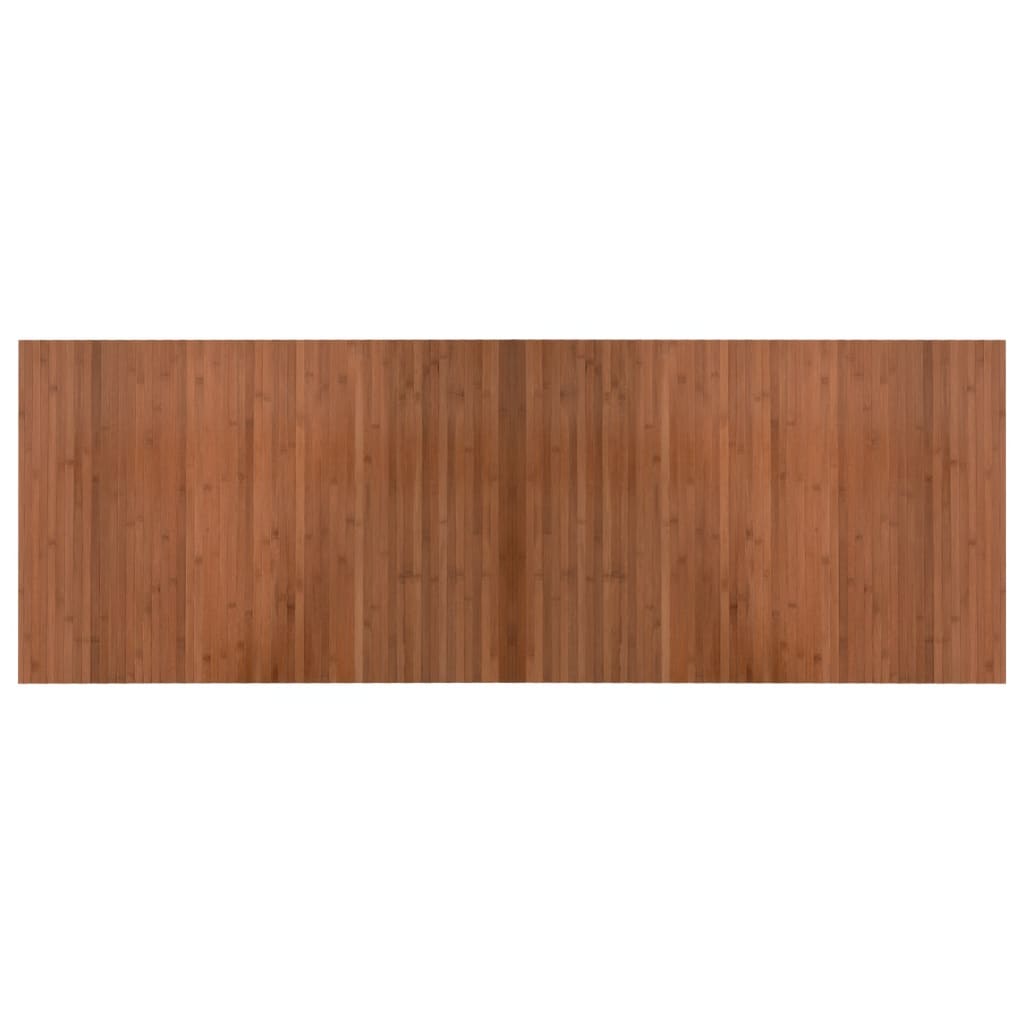 Alfombra Vidaxl rectangular 70x200 cm bambú marrón