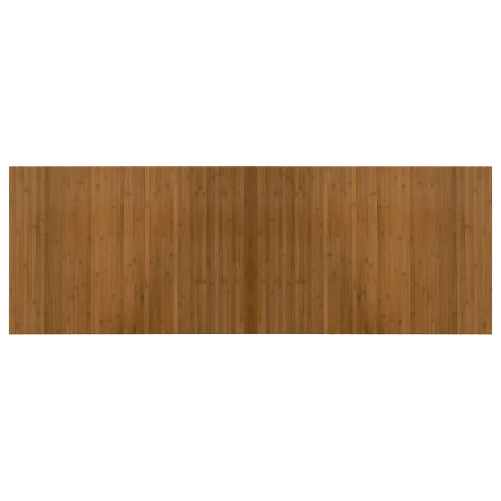 Alfombra Vidaxl rectangular 70x200 cm bambú marrón