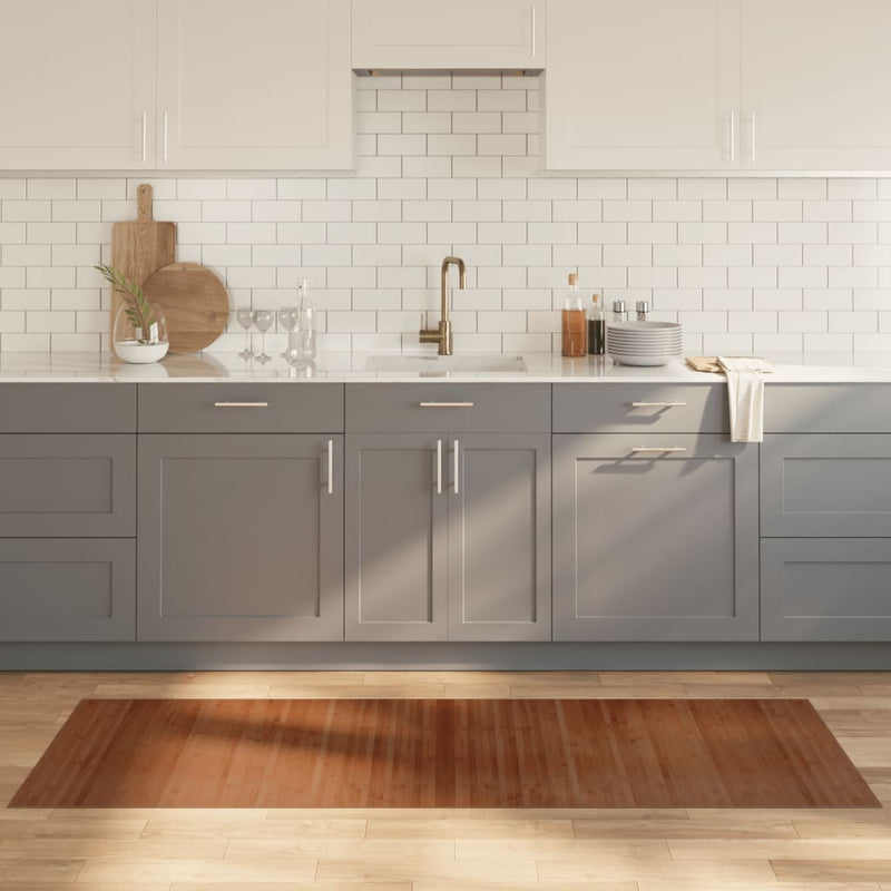Tappeto vidaxl rettangolare 70x200 cm Bamboo marrone