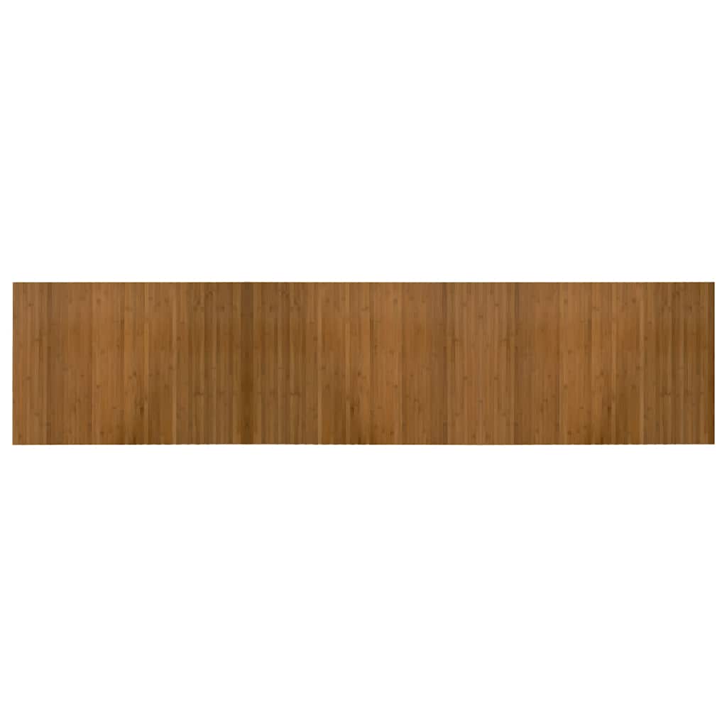 Alfombra Vidaxl rectangular 70x300 cm bambú marrón