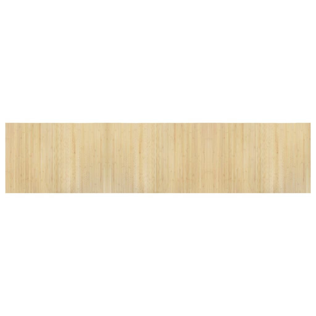 Tappeto vidaxl rettangolare 70x300 cm luce di bambù naturale