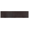 Alfombra Vidaxl rectangular 70x300 cm bambú marrón oscuro