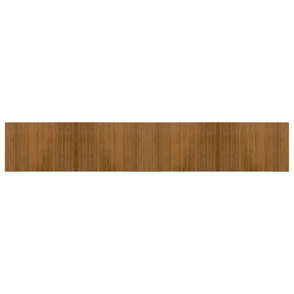 Alfombra Vidaxl rectangular 70x400 cm bambú marrón