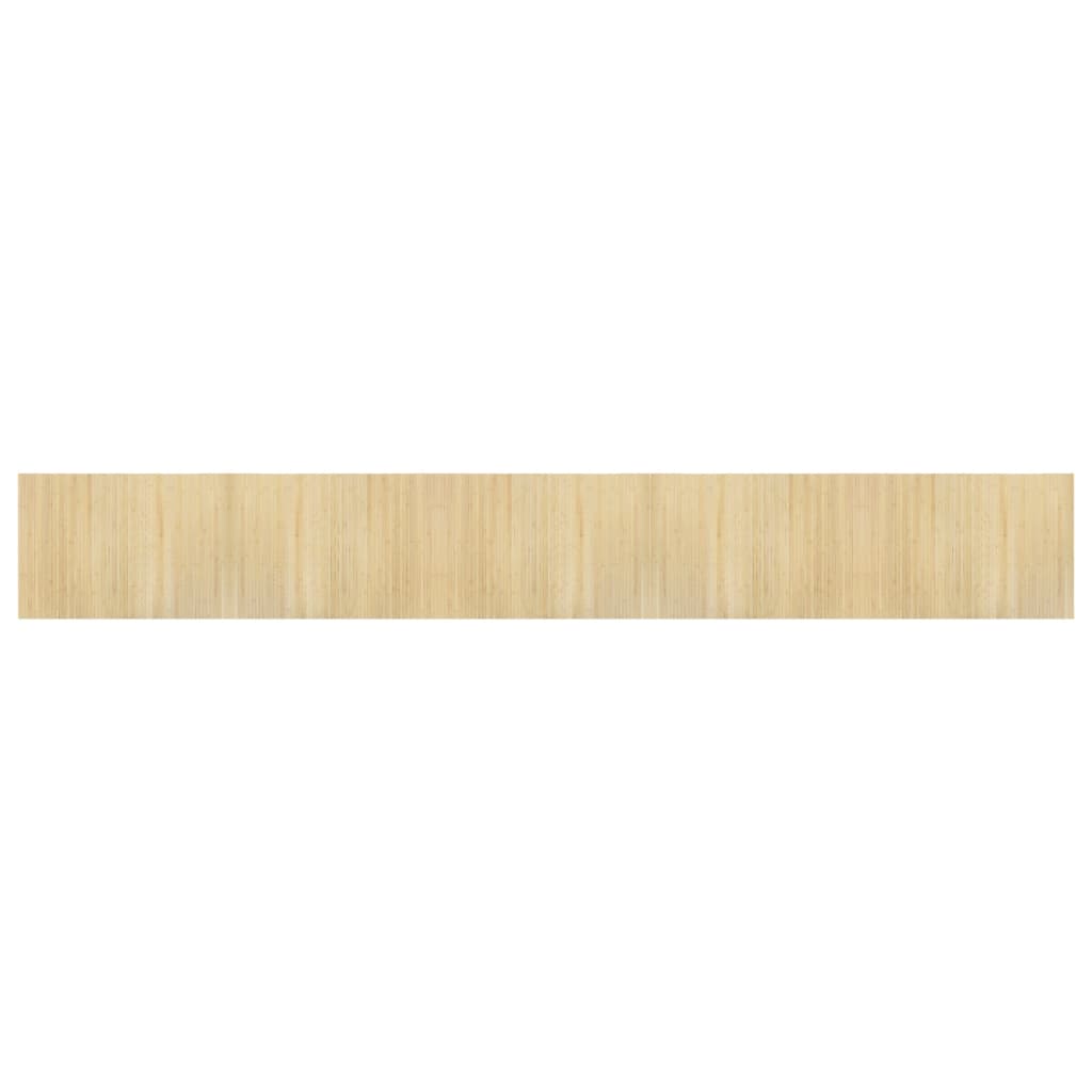 Alfombra Vidaxl rectangular 70x500 cm luz de bambú natural