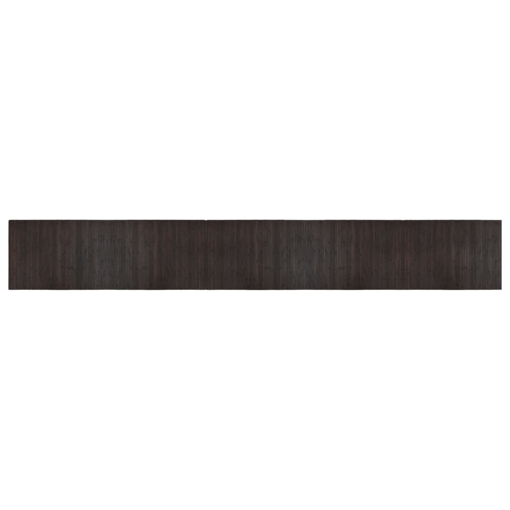 Tappeto vidaxl rettangolare 70x500 cm di bambù marrone scuro