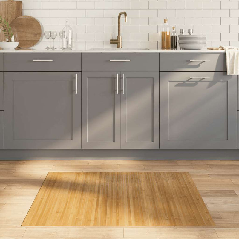 Vidaxl rettangolare 80x100 cm Bamboo naturale