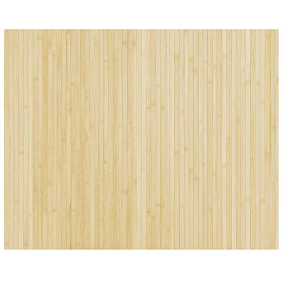 Vidaxl alfombra rectangular 80x100 cm luz de bambú natural