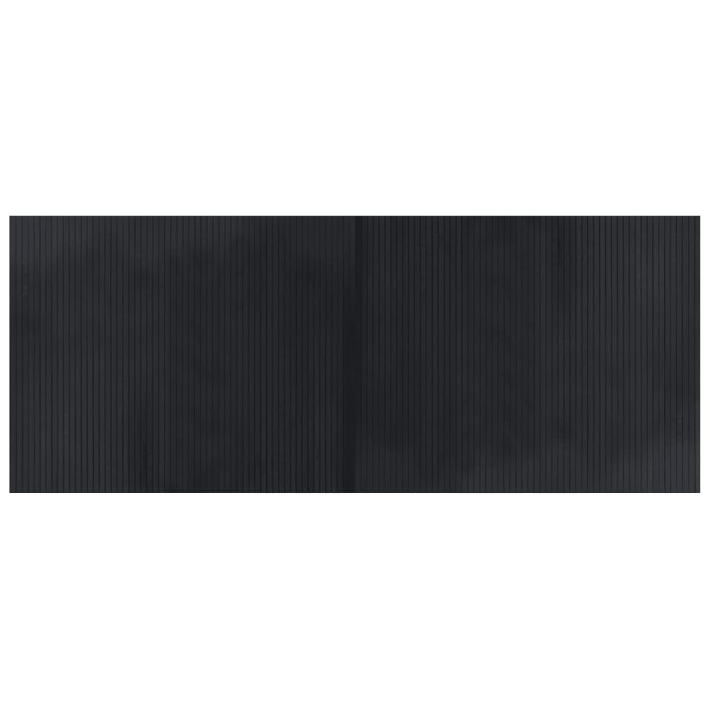 Tappeto rettangolare Vidaxx 80x200 cm bambù nero