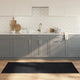 Tappeto rettangolare Vidaxx 80x200 cm bambù nero