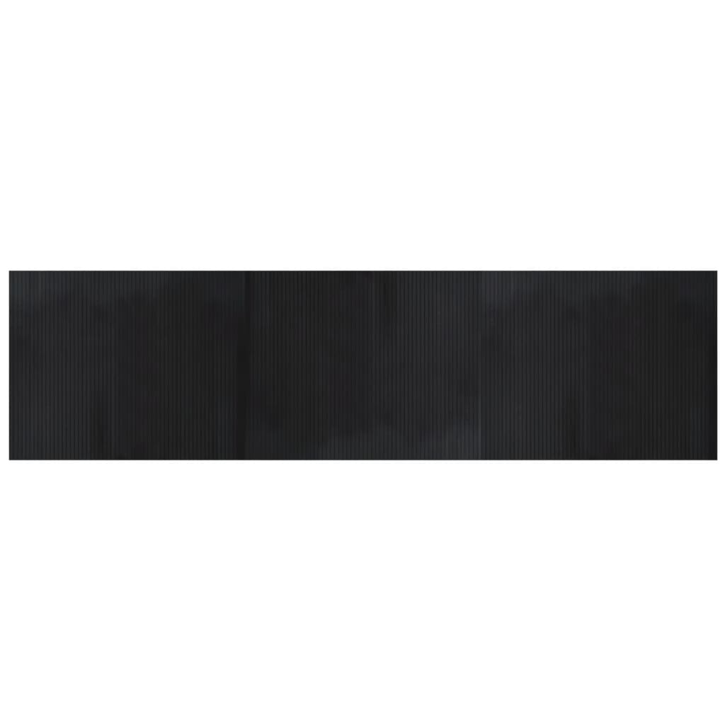 Vidaxl alfombra rectangular 80x300 cm bambú negro