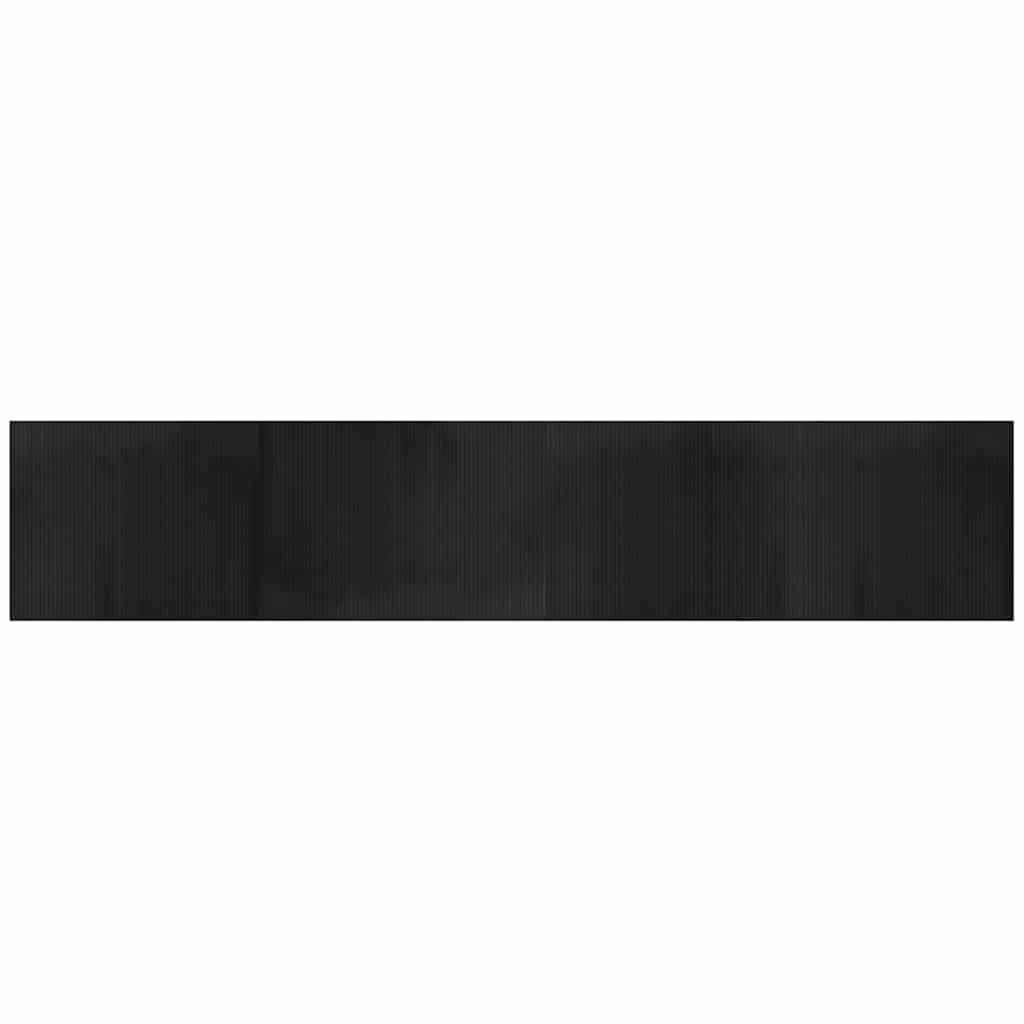 Vidaxl rectangular 80x400 cm de bambú negro