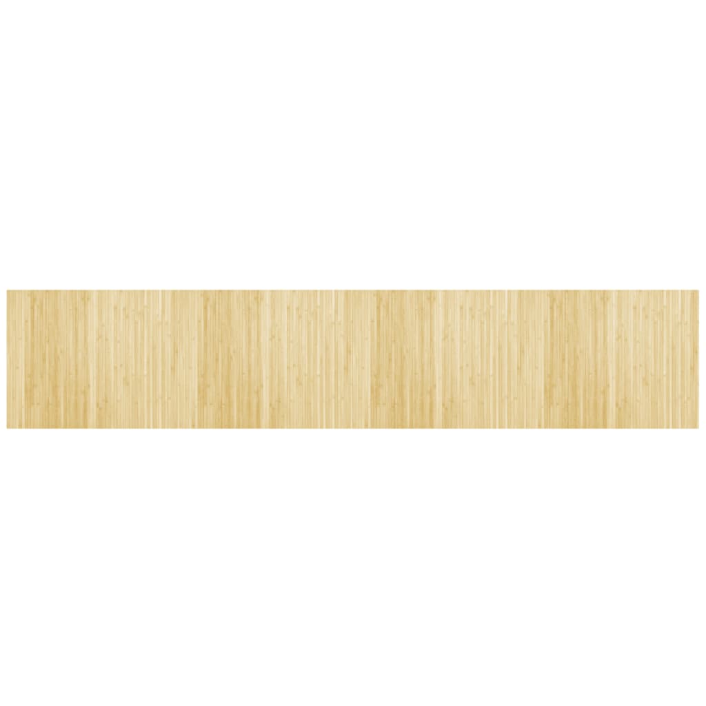 Tappeto rettangolare Vidaxx 80x400 cm bambù chiaro naturale