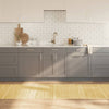 Tappeto rettangolare Vidaxx 80x400 cm bambù chiaro naturale