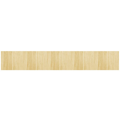 Vidaxl alfombra rectangular 80x500 cm luz de bambú natural natural