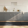 Vidaxl rectangular 80x500 cm de bambú gris