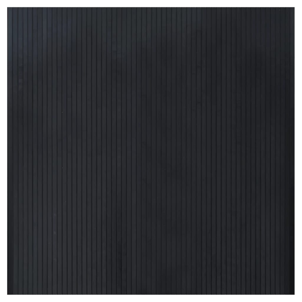 Tappeto rettangolare Vidaxx 100x100 cm bambù nero