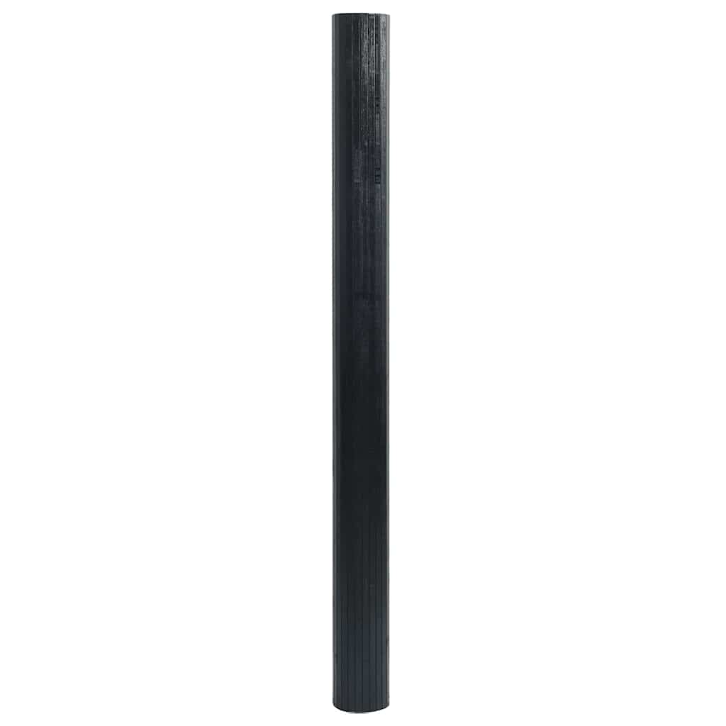 Tappeto rettangolare Vidaxx 100x100 cm bambù nero