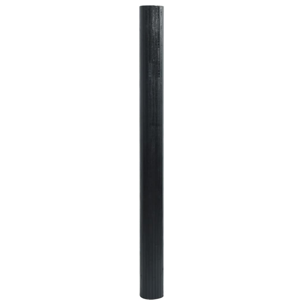 Tappeto rettangolare Vidaxx 100x100 cm bambù nero