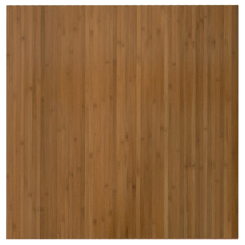 Vidaxl vloerkleed rechthoekig 100x100 cm bamboe bruin