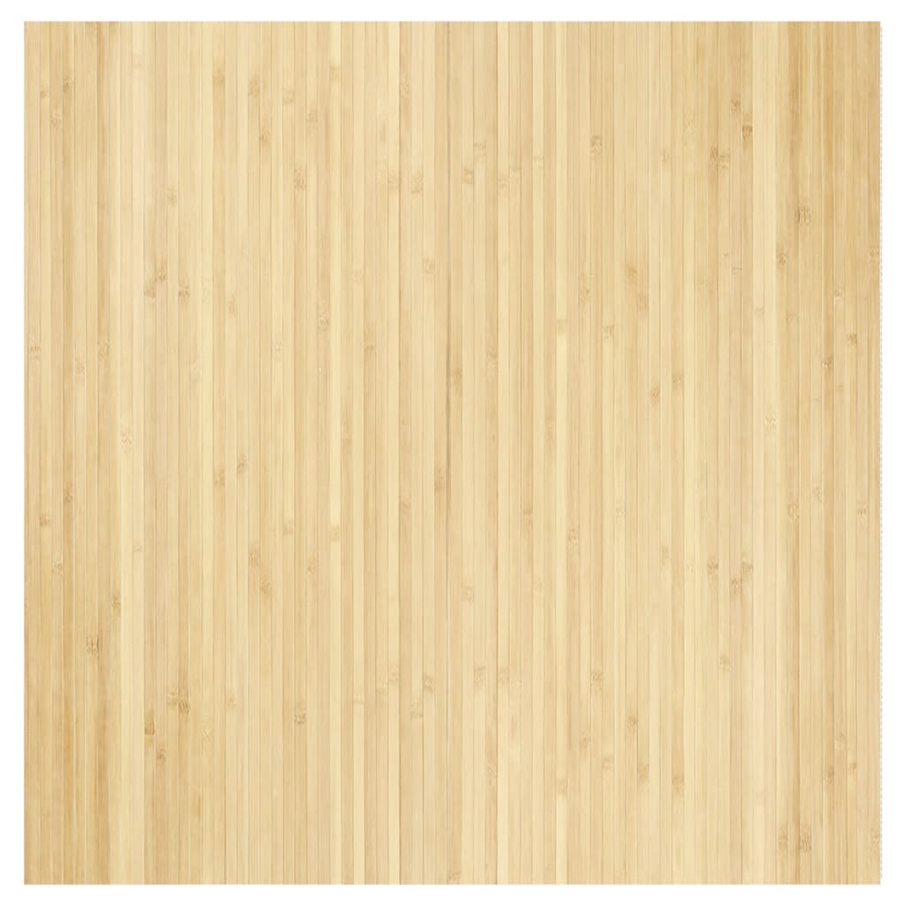 Tappeto rettangolare Vidaxx 100x100 cm bambù chiaro naturale