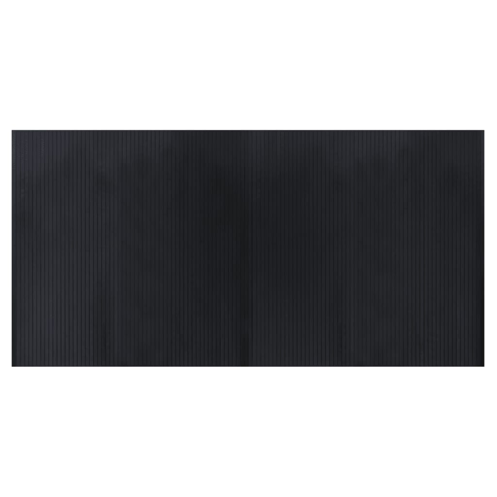 Tappeto rettangolare Vidaxx 100x200 cm bambù nero
