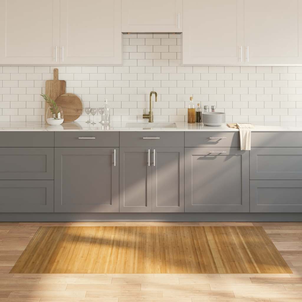 Tappeto rettangolare Vidaxx 100x200 cm bambù naturale