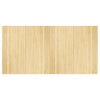 Vidaxx alfombra rectangular 100x200 cm bambú claro natural