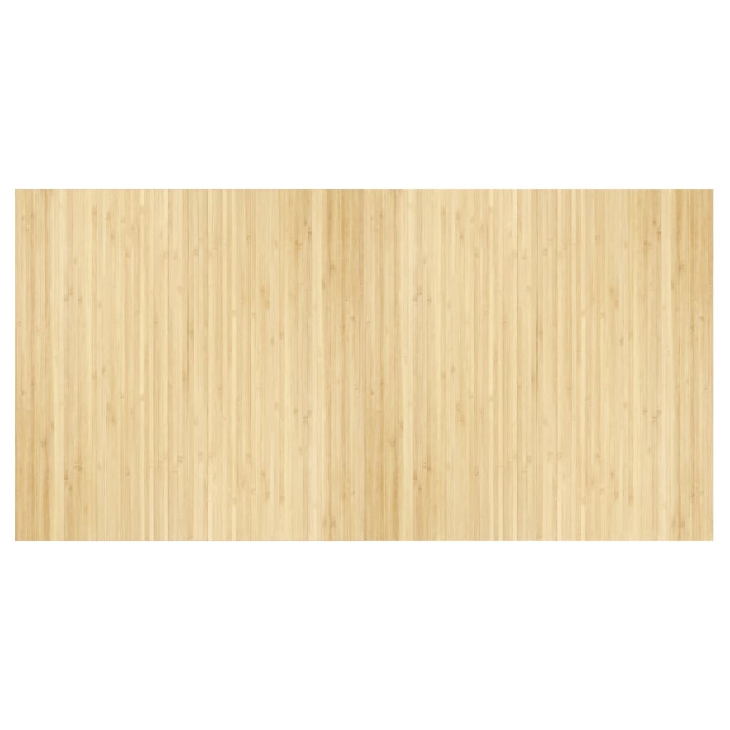 Vidaxx alfombra rectangular 100x200 cm bambú claro natural