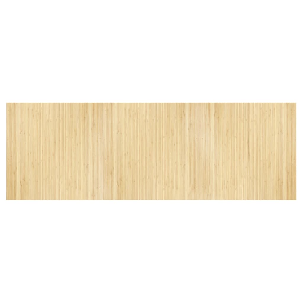 Tappeto vidaxl rettangolare 100x300 cm luce di bambù naturale