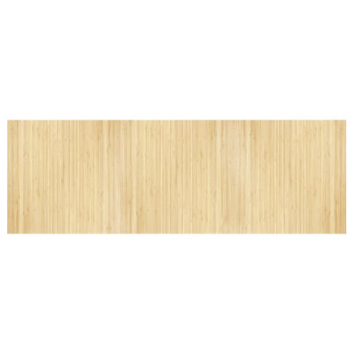 Vidaxl vloerkleed rechthoekig 100x300 cm bamboe lichtnaturel
