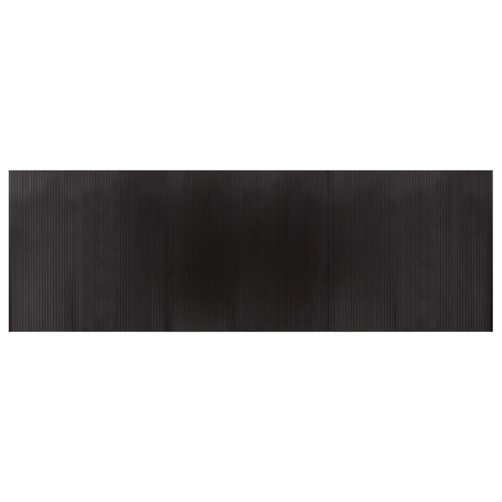 Tappeto vidaxl rettangolare 100x300 cm Bamboo marrone scuro