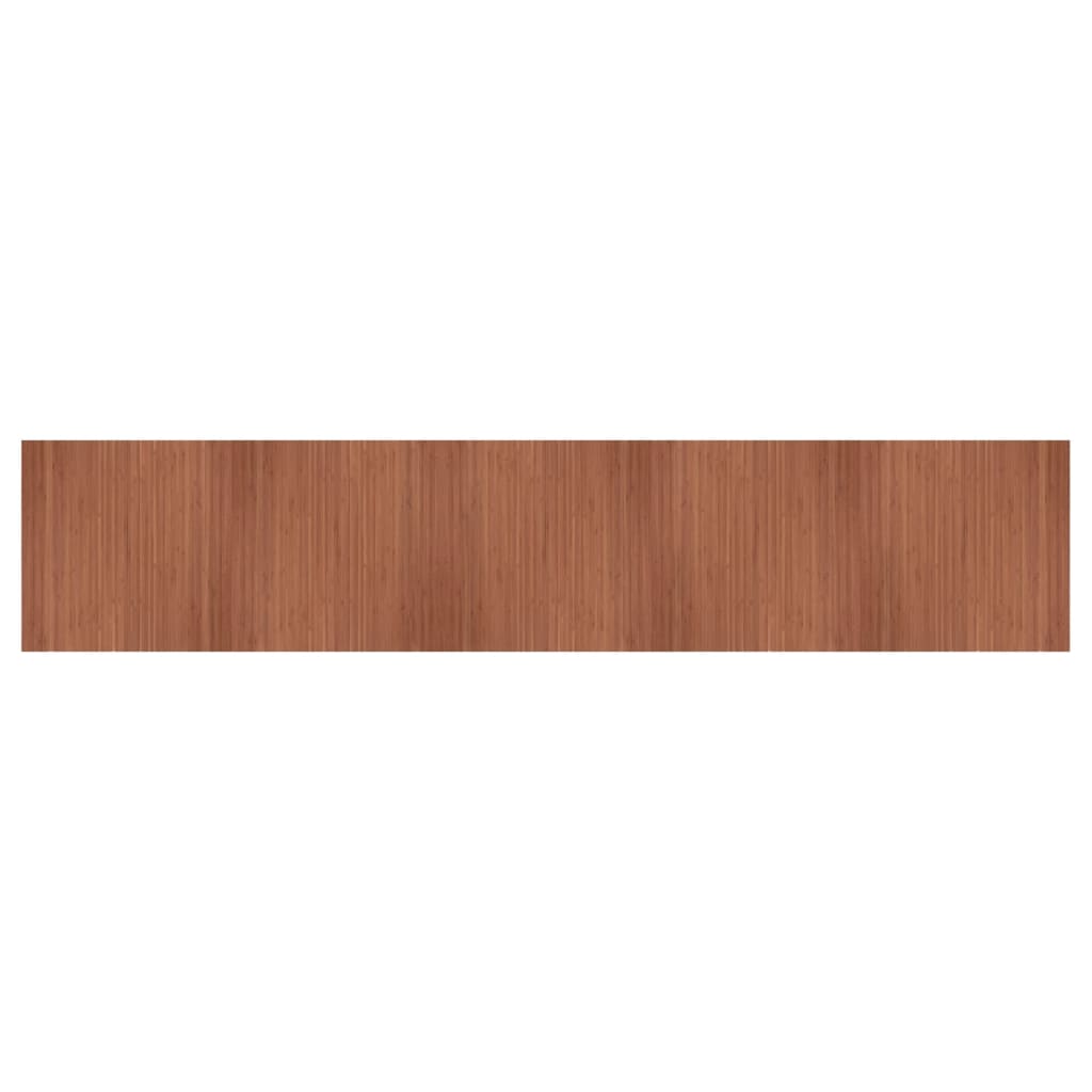 Tappeto vidaxl rettangolare 100x500 cm Bamboo marrone