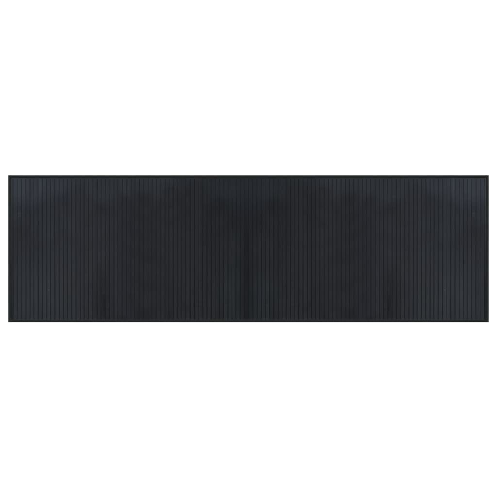Tappeto rettangolare Vidaxx 60x200 cm bambù nero