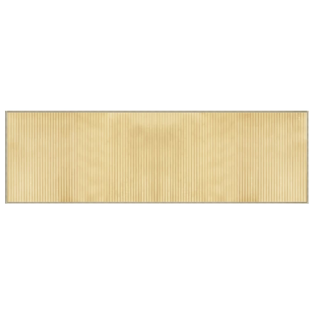 Tappeto rettangolare Vidaxx 60x200 cm bambù chiaro naturale