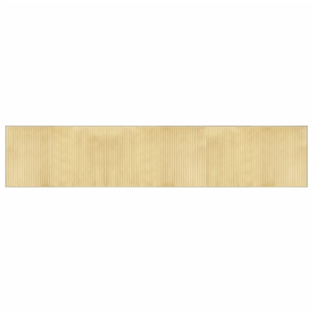 Tappeto vidaxl rettangolare 60x300 cm luce di bambù naturale