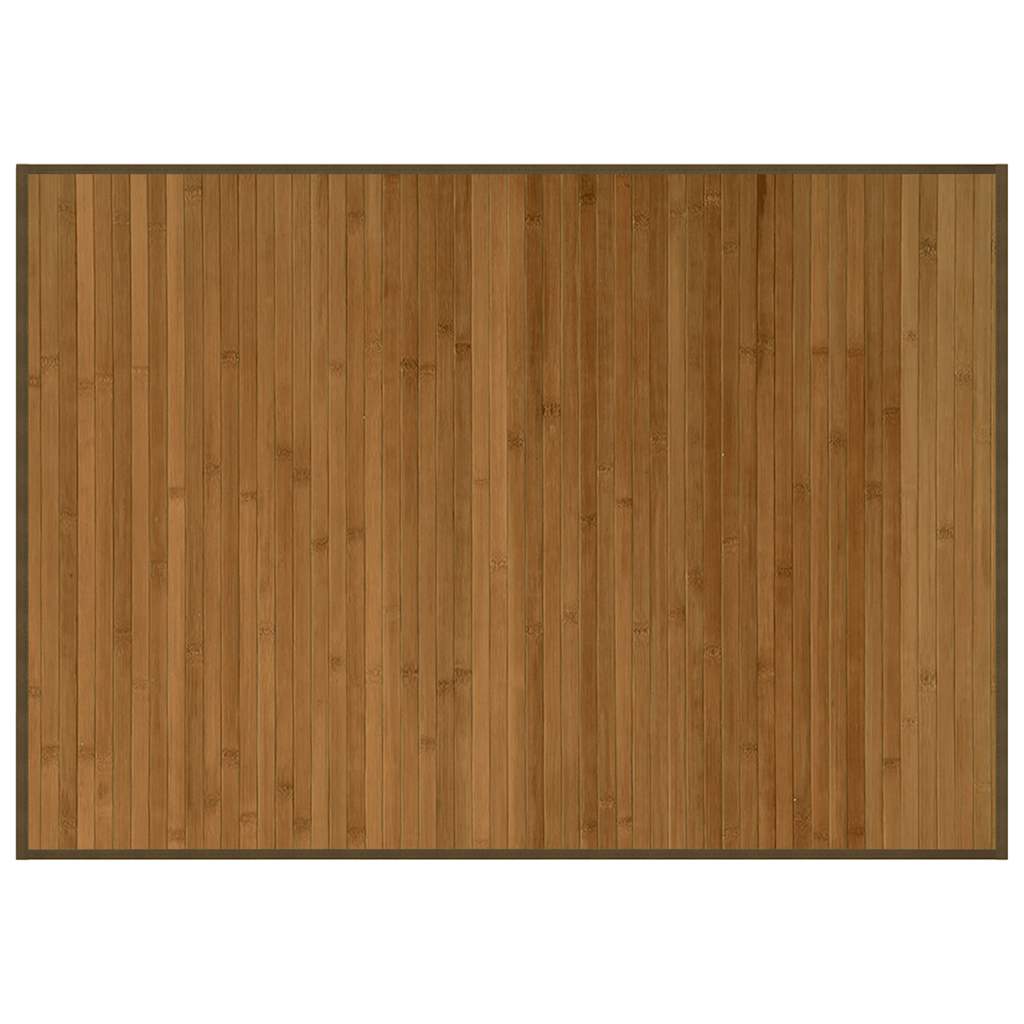 Vidaxl rettangolare 70x100 cm Bamboo marrone