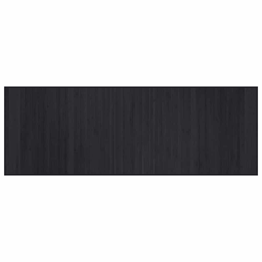 Tappeto rettangolare Vidaxx 70x200 cm bambù nero