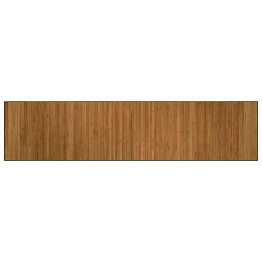 Alfombra Vidaxl rectangular 70x300 cm bambú marrón