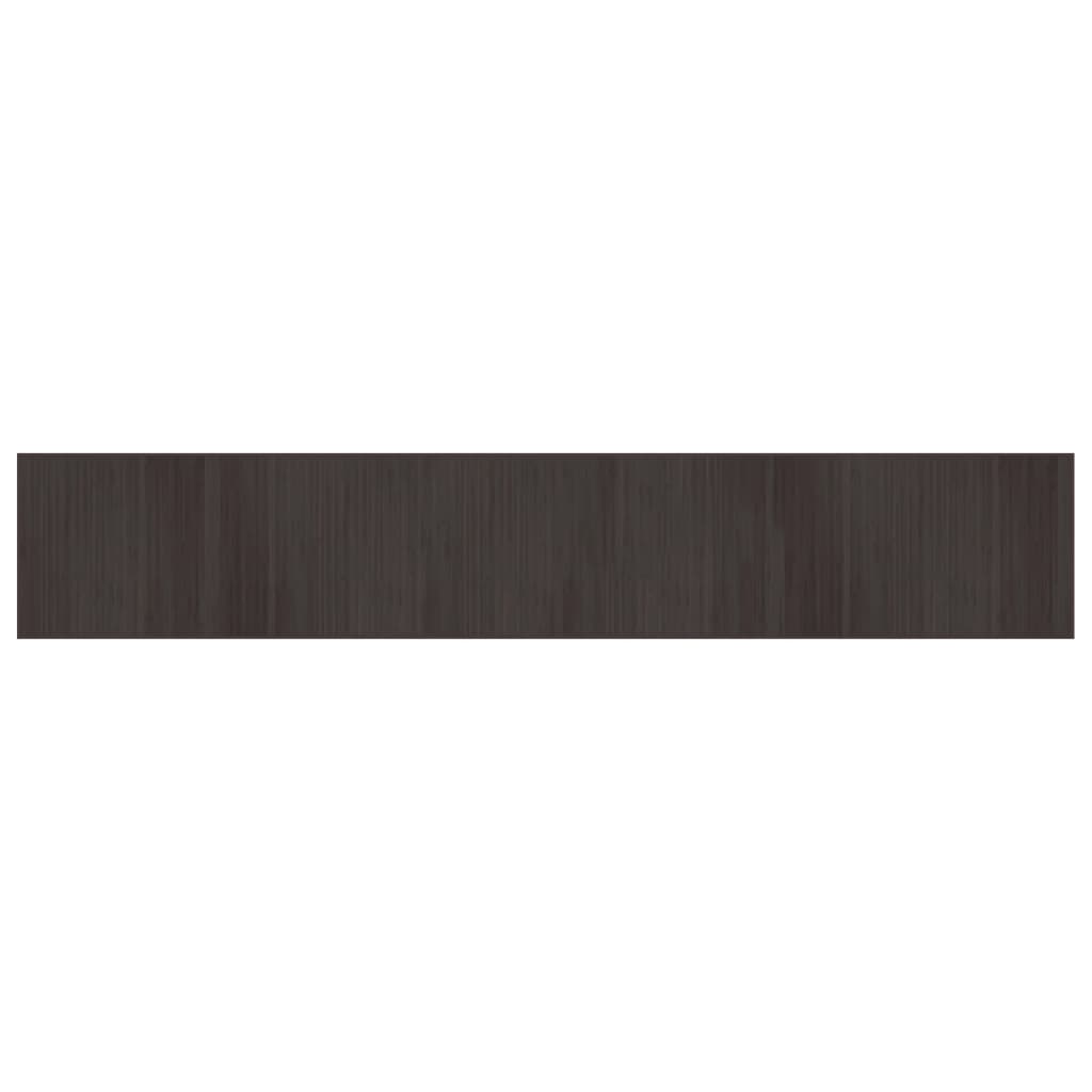 Tappeto vidaxl rettangolare 70x400 cm Bamboo marrone scuro