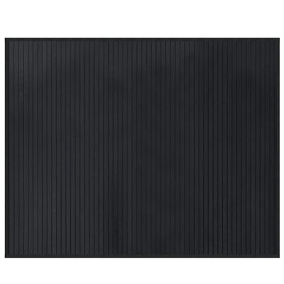 Vidaxx alfombra rectangular 80x100 cm bambú negro