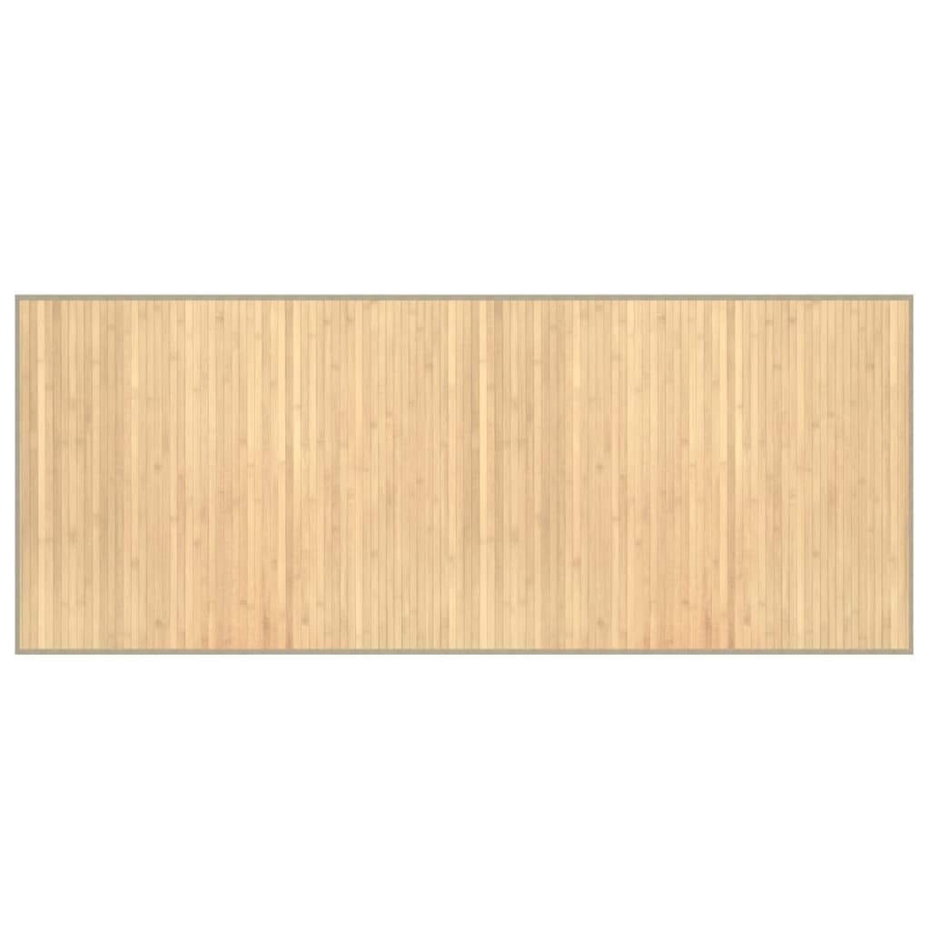 Vidaxx alfombra rectangular 80x200 cm bambú claro natural