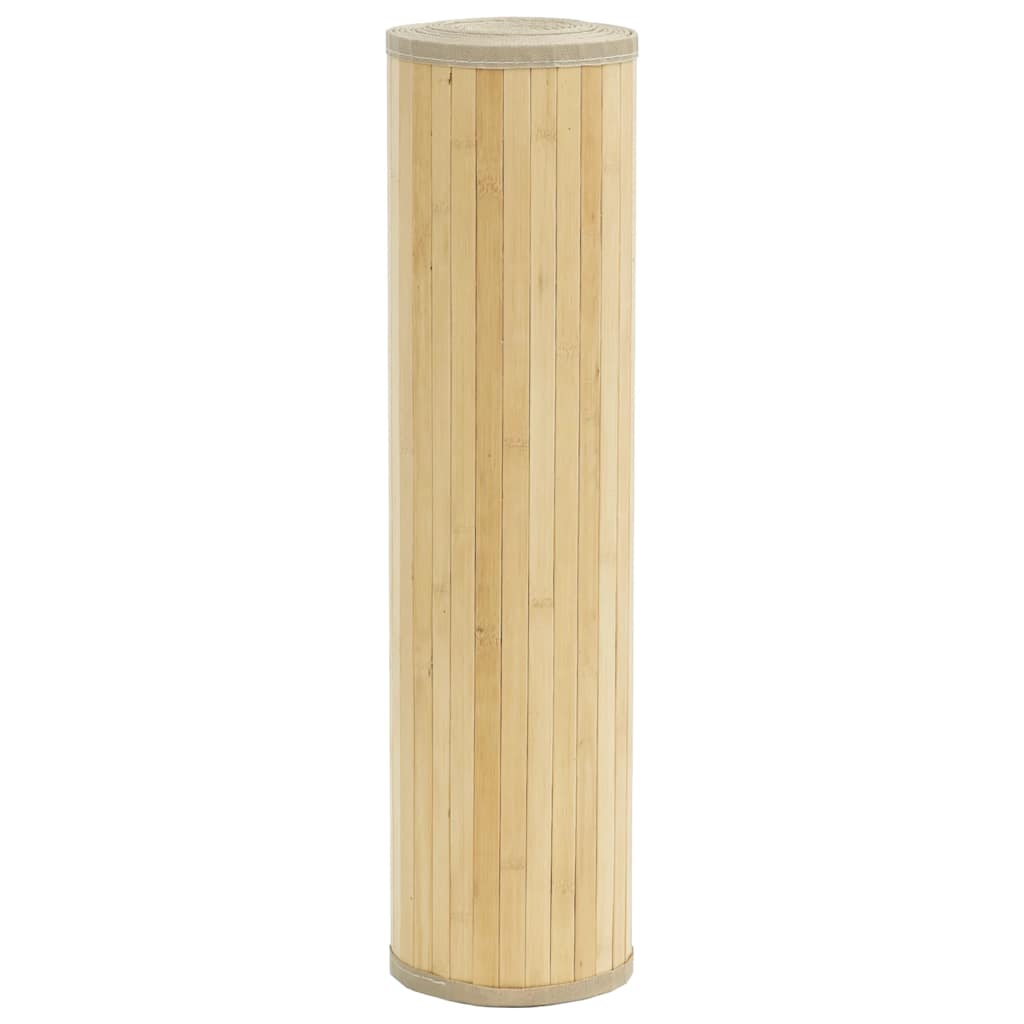 Vidaxl vloerkleed rechthoekig 80x300 cm bamboe lichtnaturel