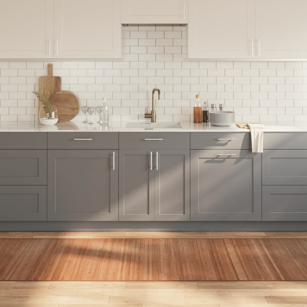 Vidaxl rettangolare 80x500 cm Bamboo naturale