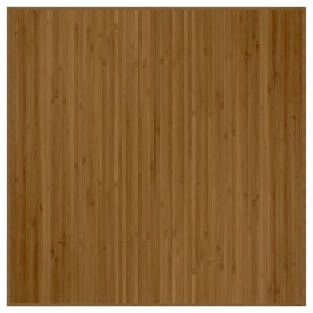 Vidaxl tappeto quadrato 100x100 cm Bamboo marrone