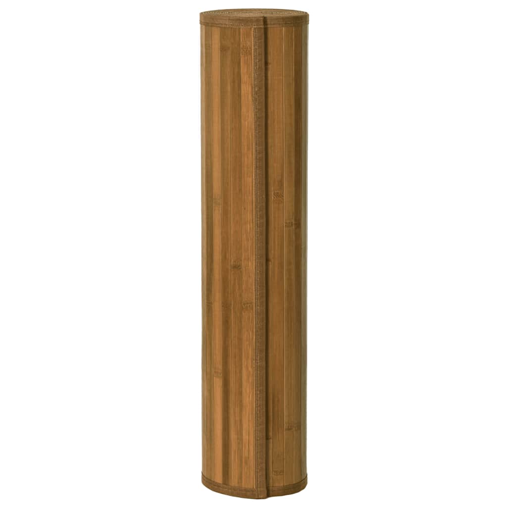 Vidaxl tappeto quadrato 100x100 cm Bamboo marrone
